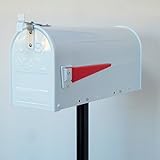 郵便ポスト郵便受けアメリカンUSメールボックススタンドおしゃれな白色ポストpm083