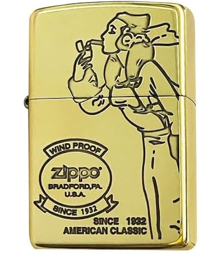 Amazon.co.jp: Zippo 1935レプリカ w/スラッシュ ウインディWindy Girl