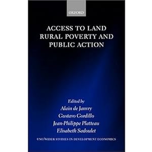 Access to Land, Rural Poverty, and Public Action (Wider Studies in Development Economics)