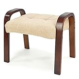 スツール スタッキングチェア 「リズム」 ( 重ねて収納 木製フレーム ) 高級 ファブリック ベージュ色