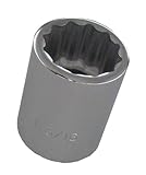 Fuller Tool 507-6438B Pro 3/4-Inch Drive 12-Point Standard 1-3/16-Inch Socket by Fuller Tool
