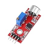 Akozonマイクモジュール 高感度マイクロフォンオーディオアンプモジュール出力20dBゲイン低ノイズDC 3.3V / 5V