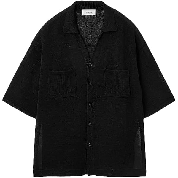 【2025今期】ミースロエ サテン切り替え カットソー トップス　Tシャツ　黒 サテン切り替えカットソートップス(カットソー)｜トップス