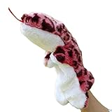 Domybestハンドパペット　ぬいぐるみ　おもちゃ　トカゲ型 手踊り　動物　アニマル　子供　布製 知育玩具　ごっこ遊び　童話　物語　人形劇　想像力を育てる　 (レッド)