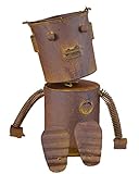 ブリキ　バケツロボット Lサイズ ガーデニングオーナメント 人気のブリキシリーズ アンティーク風 素朴な　インテリア　玄関 屋外　庭の置物　ギフトにも　飾り　おしゃれ