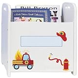 Personalised Child's Firetruck Book Storage Magazine Rack