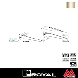 e-kanamono ロイヤル 棚受け 木棚用ブラケット R-033W 300 Aニッケルサテン ※片側のみ（左右セットではありません）