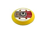 Kassteel 99416 6 by 6 Hole Back-up Pad 16mm Thick 5/16-24 Threaded Hub Loop Sanding Discs (1 Pad) by