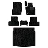 Hotfield マツダ 互換品 新型 CX-60 CX60 KH系 フロアマット＋トランクマット ラゲッジマット/WAVEブラック