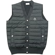 【美品】MONCLER ダウンベストGENET GILET Amazon | [モンクレール] GILET TRICOT コットンニット切替