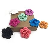 Kissteether 20pcs シリカゲル（BPA無料）赤ちゃんのネックレス/ブレスレットDIYアクセサリー赤ちゃんの歯をかむためにシリコーン赤ちゃんのおしゃぶりおもちゃビーズ花の形の歯 (20p