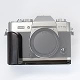 Iborrys 高級レトロ実木 カメラグリップ 、対応 FUJIFILM FUJI 富士 X-30 X-30 II X-30 III カメラ 、 専用 L型クイックリリース プレート 職人手作り プレミアム天然 木製ハンドル (紫光黒檀黒板)