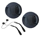 62mm レンズキャップ Nikon AF-S VR Micro-NIKKOR 105mm f/2.8G IF-ED、AF(AF-P には不可) 70-300mm f/4-5.6G、Sony FE 90mm f/2.8 Macro G OSS（SEL90M28G）用）【2個パック】