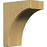 Ekena Millwork BKTW05X10X12CVAL 5 1/2-Inch W by 10-Inch D by 12-Inch H Clarksville Bracket, Alder [並
