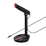 Gamguy PC 3.5mmマイクロフォン コンデンサー スタンドマイク 高音質 集音性よい...