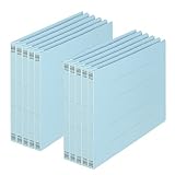プラス フラットファイル 樹脂製とじ具 A4 ヨコ 10P ロイヤルブルー 78-251 NO.022N-10P