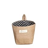 kpopbabyクリエイティブPolka Dot Smallストレージ袋布Hanging Non WovenストレージバスケットBinバッグパケット( 1個) A