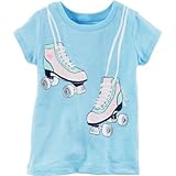 Carter's(カーターズ) ローラースケートグラフィックティ ブルー トップス半袖Tシャツ 24ヶ月【並行輸入】