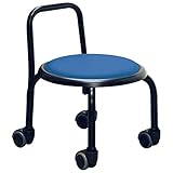 ルネセイコウ 背付きローキャスター ボン ブルー/ブラック SLC-255