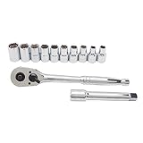 Stanley STMT74874 1/2' Mechanics Tool Set, 12 Piece [並行輸入品]