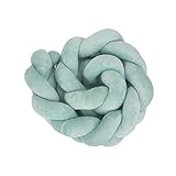 OMG Shop 1 M/3 m Baby Infant Plush Crib Bumperベッド寝具Cot Braid枕パッドプロテクター 1 M グリーン D70021-G-CN-LJ3