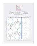 スワドルデザインズ おくるみ デュオ ロリフラワー&リトルドギー ブルー 2枚セット SD-637B 【日本正規品】