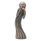Veronese Design 8インチ Edvard Munch The Scream アンティークブロンズ仕上げ 彫刻アートフィギュア