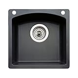 Blanco 440204-2 Diamond 2-Hole Single-Basin Drop-In Granite Bar Sink, Anthracite by Blanco