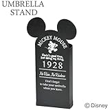 傘立て かさ立て ディズニー ヴィンテージミッキー ブラック 受け皿付き