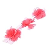 Domybest 子供ヘアバンド コットン 2-10歳 2色 かわいい 花 写真小道具 プリンセス風 誕生日 出産祝い 百日記念 良い弾力性