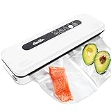 Aircillin 真空パック機 75kPA 強力吸引力 フードシーラー 真空パック器 連続真空 酸化防止 鮮度長持ち 乾湿両用