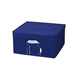 収納ボックス フタ付き おしゃれ 収納box 布 引き出し ルミナス ストレージボックス ラック内収納ボックス 幅42×奥行43×高さ21cm ネイビー LSB4243NV
