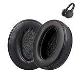 交換用HD 4.50 BTNC イヤーパッド ゼンハイザー HD 450BT/ 4.50SE/ 4.40BT/ 4.30G/4.20S/ 458BT / HD 350BT/ HD300ワイヤレスヘッドホン、プロテインレザーソフトメモリスポンジイヤーカップイヤーマフ。