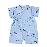 ミキハウス ホットビスケッツ (MIKIHOUSE HOT BISCUITS) 甚平オール 72-7502-979 M(70-80cm)ブルー