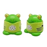 (Frog) - Zantec Mini Hand-held Dust Vacuum Cleaner Cute Design Portable Home Office Corner Desk Tabl