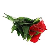 Dovewill 可愛い　造花　赤い　ブーケ　飾り物　自然風　気分転換　DIY　工芸品　全２サイズ選ぶ - 50cm