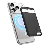 [elago] MagSafe カードケース 磁気防止 マグセーフ カード 収納 ポケット シリコン 製 薄型 カード入れ マグネット 内蔵 カードホルダー [ 各種 iPhone/スマホ/スマートフォン 対応 ] SILICONE CARD POCKET ブラック