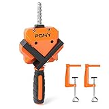 PONY コーナークランプ 90度直角 木工定規 直角定規 調整可能 固定板幅最大60mm【木材 固定　接着　 木工用】 