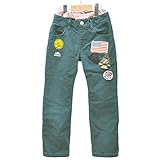 クリフメイヤー キッズ ワッペン パンツ 90 グリーン 1434011K