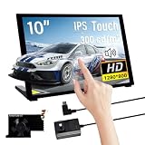 GeeekPi 10.1インチ 静電容量式タッチスクリーン Raspberry Pi用 HDMIモニター IPS 1280X800 LCDディスプレイ Raspberry Pi 5/4B/3B+/3B/B+用デュアルスピーカー付き Raspberry Piボードを取り付けるためのマウント穴付き