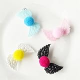 【爱莉セレクトショップ】 リボン ウイングヘアクリップ 4色 フラワー 髪飾り ベビー 赤ちゃん 髪留め（4点セット）