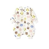 厚い 袖 取り外し可能 4シーズン赤ちゃん寝袋 、梟 M