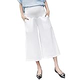 (ティアナ23)Tianna23 マタニティ ガウチョ ゆったり ワイドパンツ 産前産後 ホワイト M