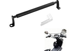 QUANTALY バイク用マルチバー クランプバー バイク ホルダー 長さ調節可能 六角レンチ付き スクーター ミラー用 取付用 (黒色)