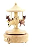 ヴィンテージファッションカルーセルオルゴールのオフィスのテーブルの装飾
