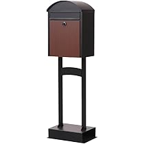 Amazon.co.jp: ヤマソロ スタンドポスト 置き型ポスト 壁掛け