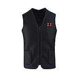 電熱ベスト 電熱ウエア ヒーターベスト 3段階の温度調整 9つヒーター USB加熱 超軽量 暖かい 防寒外の家冬の 仕事スキースケート登山釣