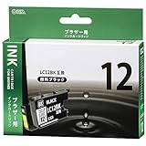 ブラザー LC12BK互換(ブラック×1) 01-4177 INK-B12B-BK