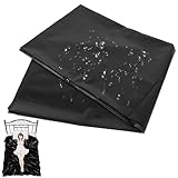 ローションマット セックス 防水シート 防水マット Ninonly セックスシーツ SMプレイ 防水シーツ おねしょマット 介護シーツ PVC素材 ベッド用 繰り返し使用可能 220×130cm(ブラック)