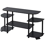 山善(YAMAZEN) テレビ台 ブラック 幅106cm 32型対応 かんたん組立 YWTV-2-2-2(BK/BK)